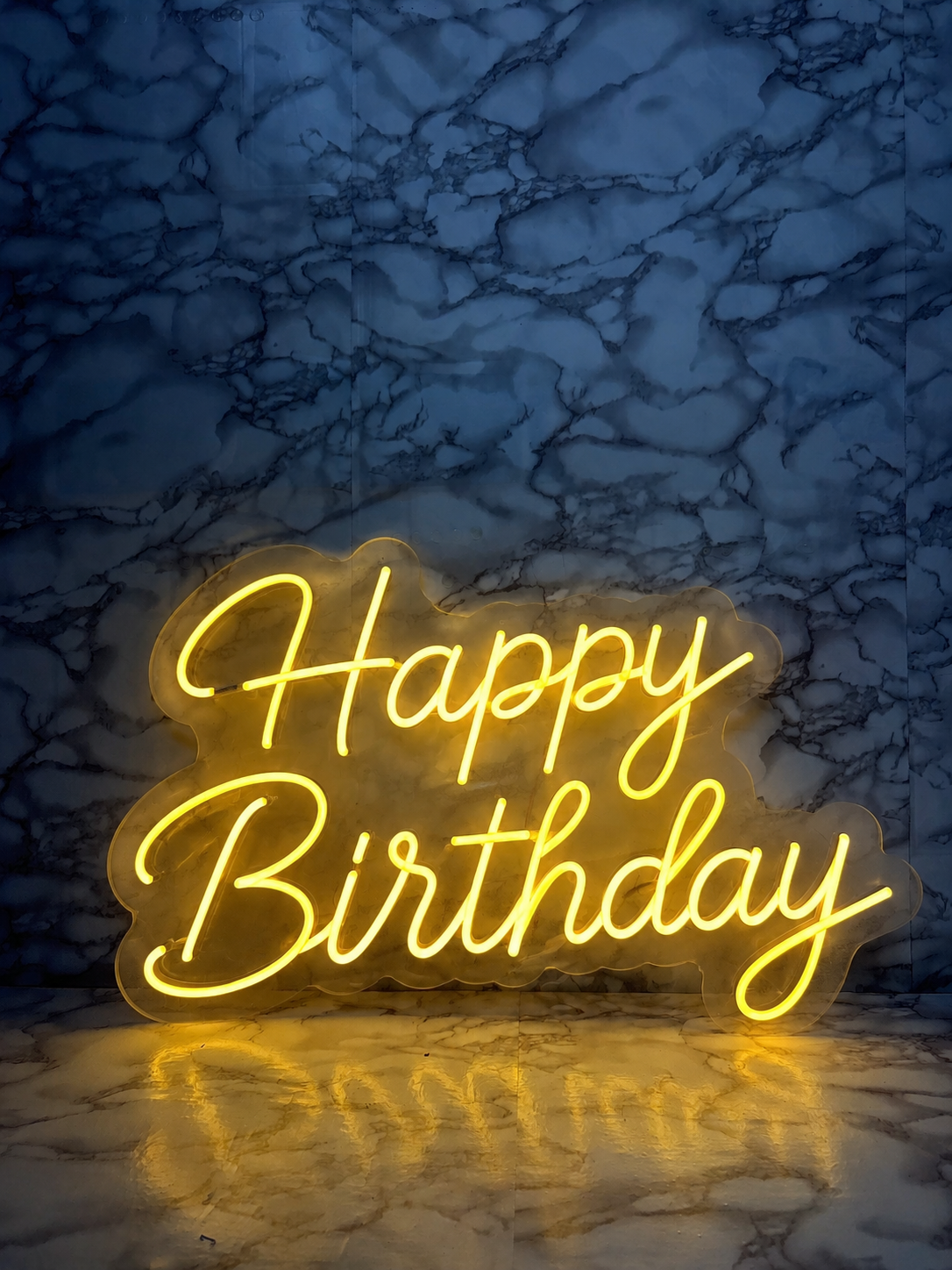 GlowScript “Happy Birthday” LED Neon Sign Board for Party & Event Decoration
