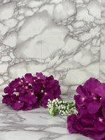 Artificial Purple Hydrangea Flower Heads – Premium Silk Decorative Flowers (Pack of 50)