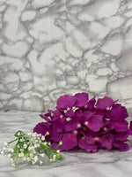 Artificial Purple Hydrangea Flower Heads – Premium Silk Decorative Flowers (Pack of 50)