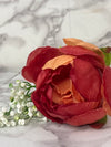 Luxury Artificial Burgundy Peony Flower – Premium Silk Floral Decor