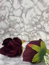 Luxury Artificial Burgundy Peony Flower – Premium Silk Floral Decor