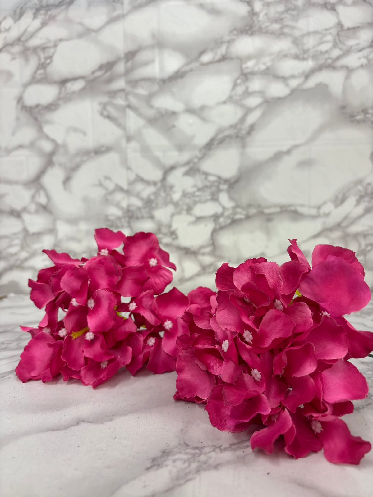 Artificial Purple Hydrangea Flower Heads – Premium Silk Decorative Flowers (Pack of 50)