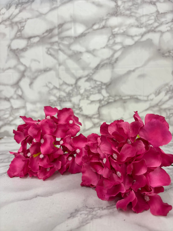 Artificial Purple Hydrangea Flower Heads – Premium Silk Decorative Flowers (Pack of 50)