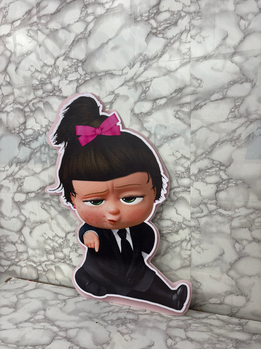 Boss Baby Girl Theme Cutout – Cartoon Party Decoration Prop (Premium Print) Size (2 feet)