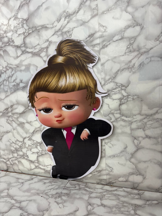 Boss Baby Girl Theme Cutout – Cartoon Party Decoration Prop (Premium Print)
